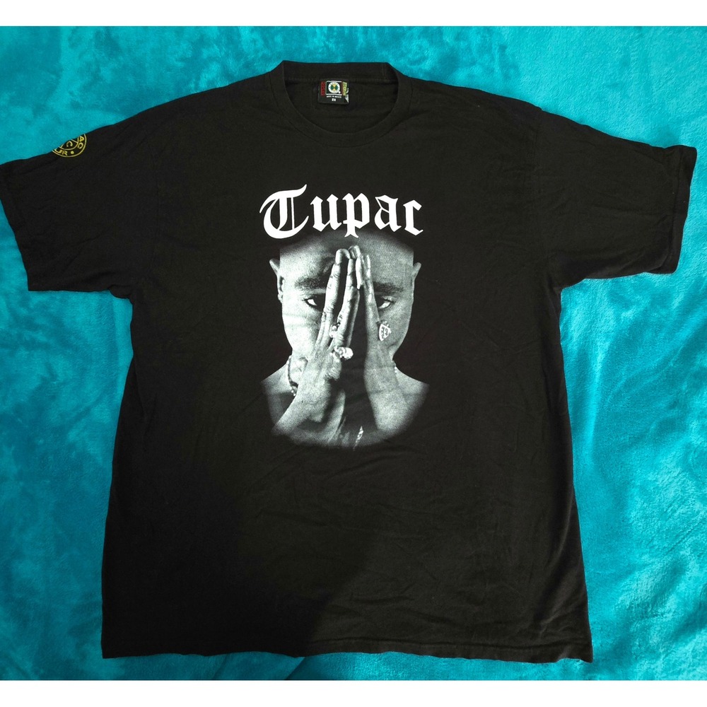 Rare Cross Colours x Tupac Shakur "Prayer" Graphic T-Shirt Size 2X